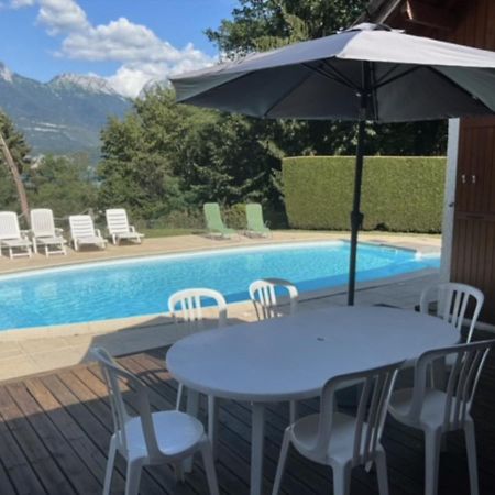 Villa Avec Piscine, Vue Lac Et Montagne Sévrier エクステリア 写真