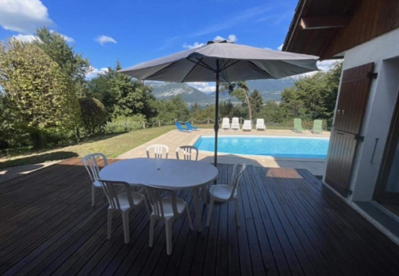 Villa Avec Piscine, Vue Lac Et Montagne Sévrier エクステリア 写真