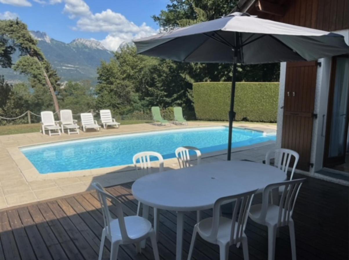 Villa Avec Piscine, Vue Lac Et Montagne Sévrier エクステリア 写真